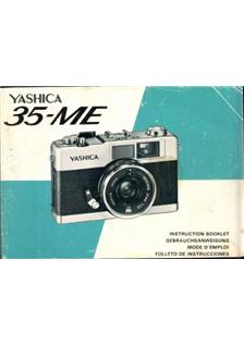 Yashica ME manual. Camera Instructions.